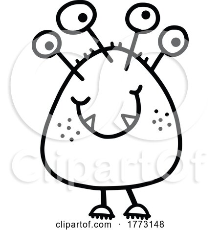 Doodled Monster by Prawny