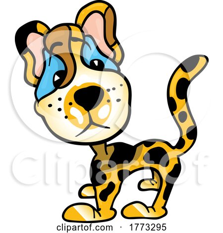 Cartoon Sad Leopard by dero