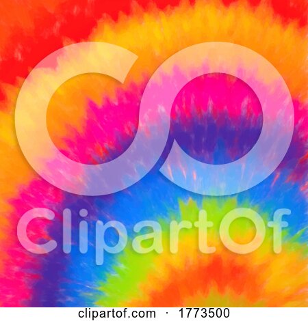 Brightly Coloured Hand Painted Tie Dye Background by KJ Pargeter