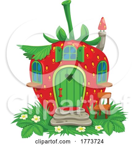 Strawberry Fairy House by Vector Tradition SM