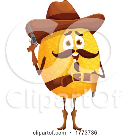 Western Melon Food Character by Vector Tradition SM