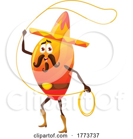 Western Mango Food Character by Vector Tradition SM
