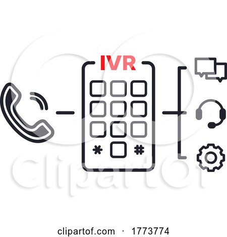 IVR Interactive Voice Response Design by Vector Tradition SM