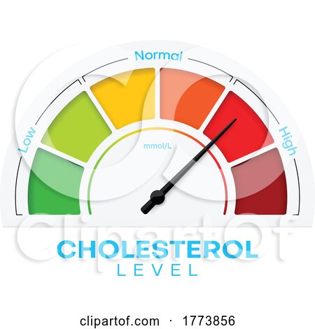 Cholesterol Level Chart by Vector Tradition SM