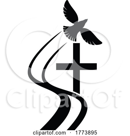 Peace Dove and Cross by Vector Tradition SM