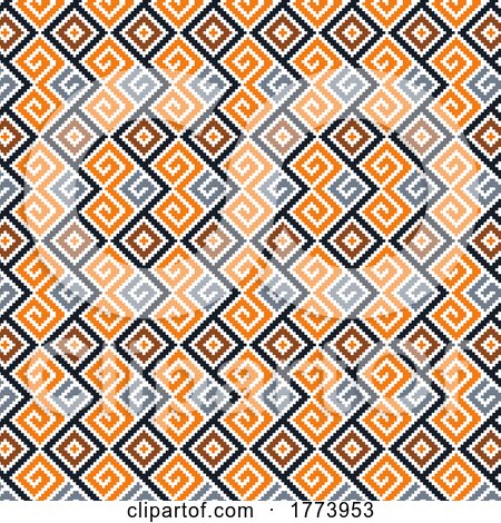 Ethnic Style Tribal Pattern Background by KJ Pargeter