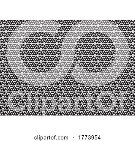 Geometric Pattern Design Background in Black and White by KJ Pargeter