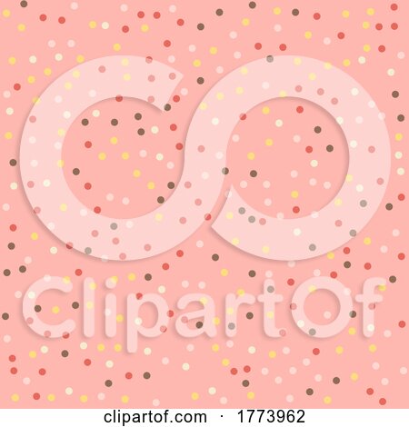 Cute Polka Dot Pattern Background by KJ Pargeter
