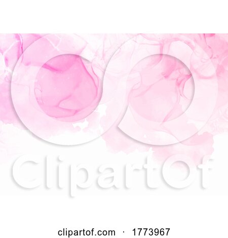 Elegant Pink Watercolour Painted Background by KJ Pargeter