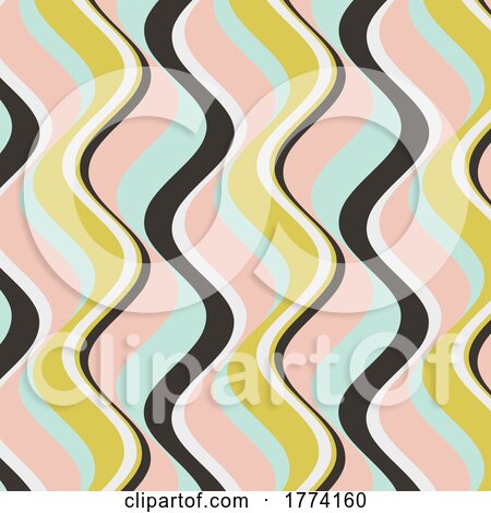 Abstract Retro Wallpaper Design by KJ Pargeter