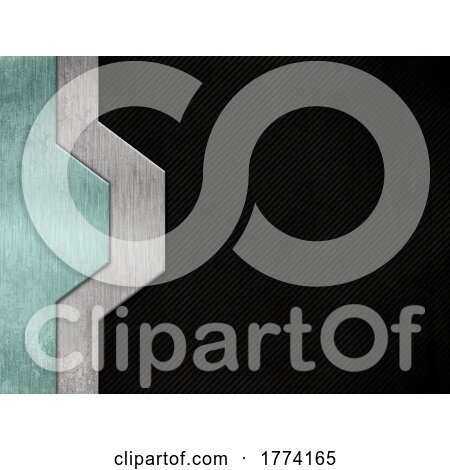 Abstract Metallic Texture on Grunge Carbon Fibre Background by KJ Pargeter