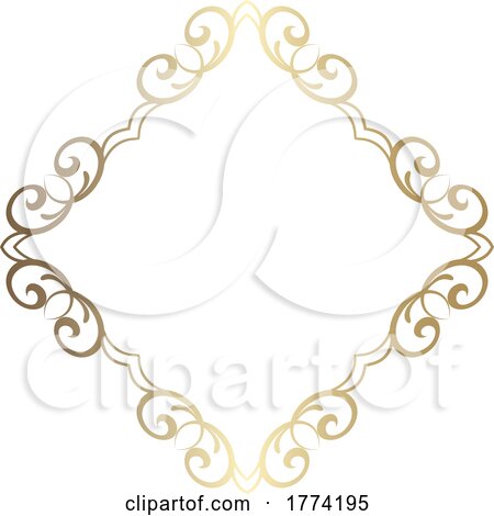 Elegant Decorative Gold Frame by KJ Pargeter