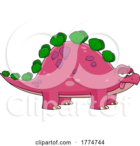 Cartoon Stegosaur Dinosaur by Hit Toon
