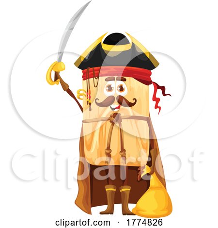 Tamale Pirate Food Mascot by Vector Tradition SM