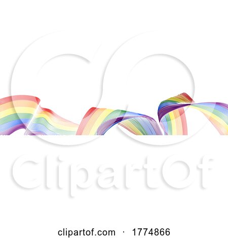 A Rainbow Pride or Peace Flag by AtStockIllustration