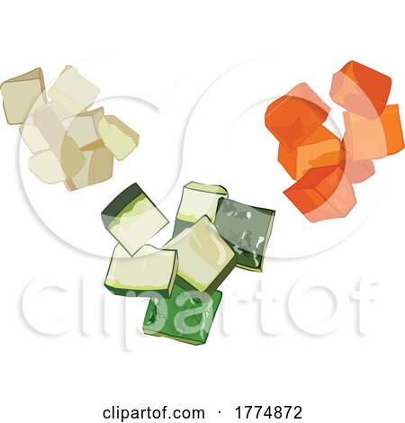 Cubed Vegetables by dero