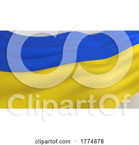 Abstract Ukraine Flag Background by KJ Pargeter