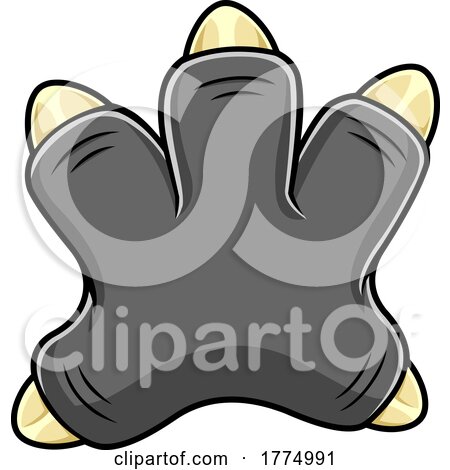 Cartoon Triceratops Dinosaur Paw by Hit Toon