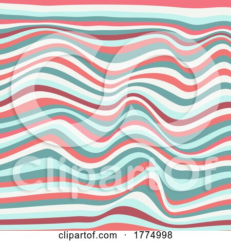 Striped Retro Styled Pattern Background by KJ Pargeter