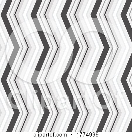 Striped Zig Zag Patterned Wallpaper Design by KJ Pargeter