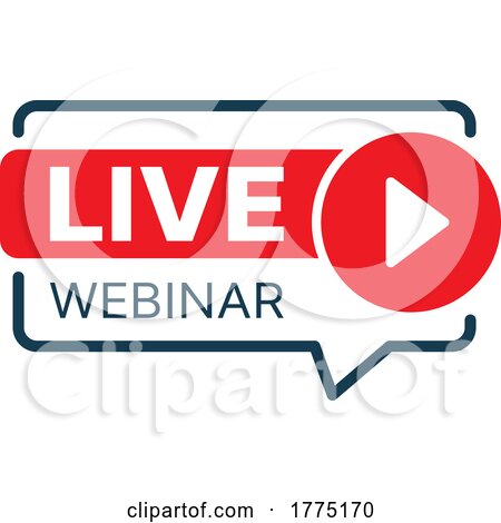 Live Webinar Button by Vector Tradition SM