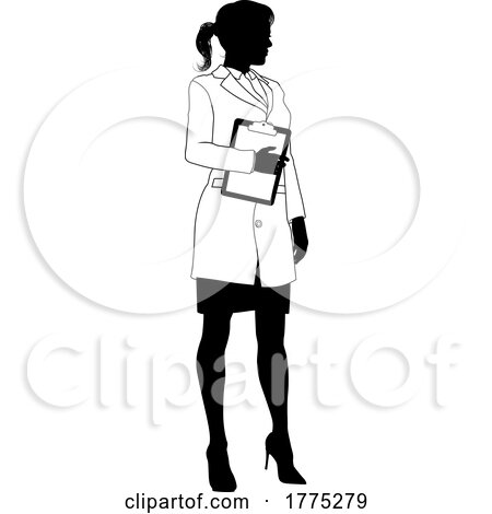 Scientist Female Engineer Woman Silhouette Person by AtStockIllustration