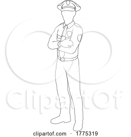 Policeman Person Silhouette Police Officer Man by AtStockIllustration