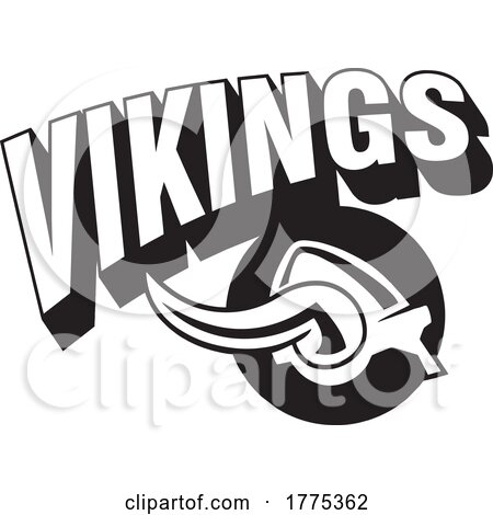 VIKINGS Text over a Helmet by Johnny Sajem