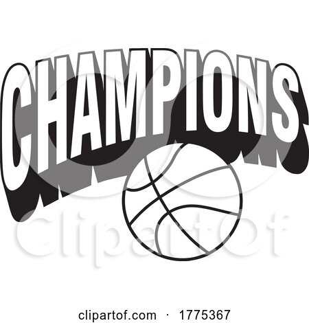 CHAMPIONS Text over a Basketball by Johnny Sajem