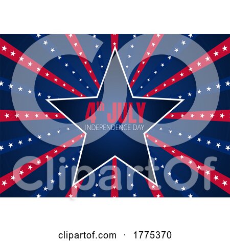 Independence Day Background with Stars and Stripes Design by KJ Pargeter