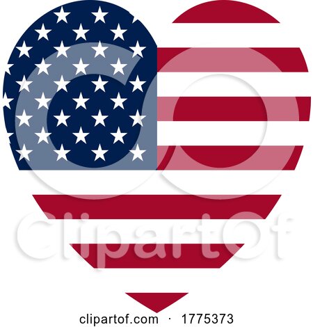 American Flag Heart by KJ Pargeter