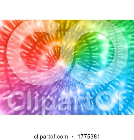 Rainbow Coloured Swirl Tie Dye Background Design by KJ Pargeter