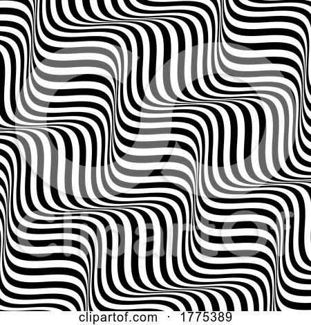 Optical Illusion Striped Retro Background by KJ Pargeter