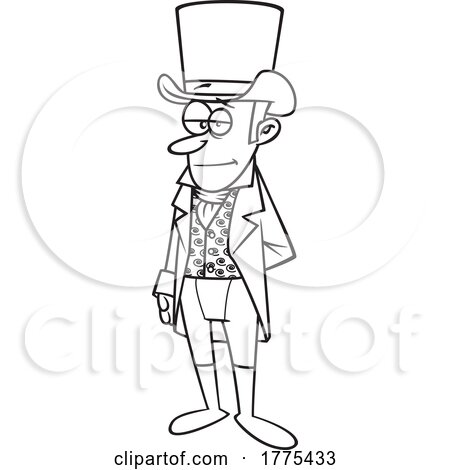 Cartoon Man Frank Churchill from Jane Austen’s Emma by toonaday