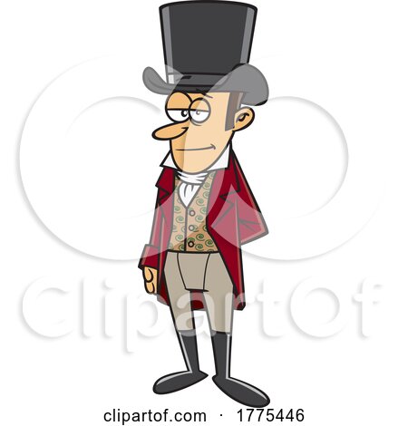 Cartoon Man Frank Churchill from Jane Austen’s Emma by toonaday