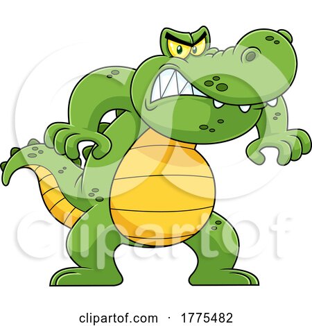 Cartoon Angry Crocodile by Hit Toon