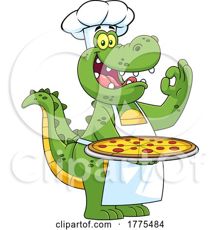 Cartoon Chef Crocodile by Hit Toon