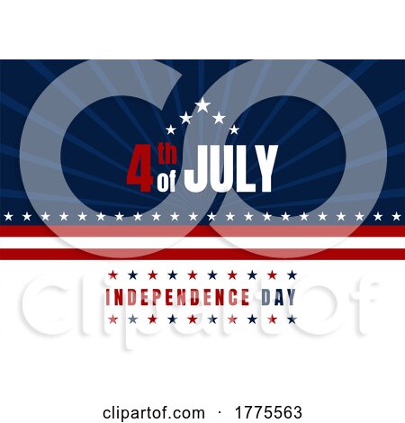 Stars and Stripes Background for 4th July - Independence Day by KJ Pargeter