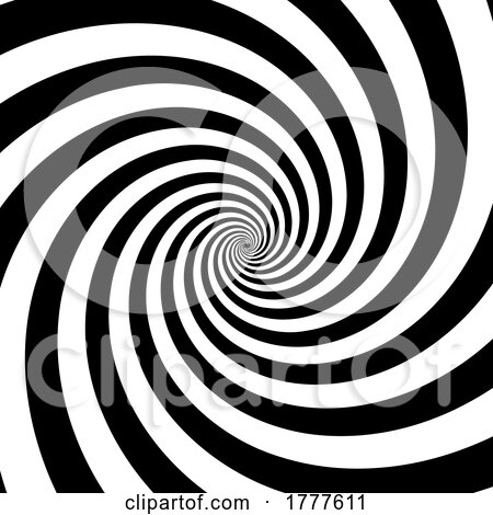 Black and White Spiral Background by KJ Pargeter