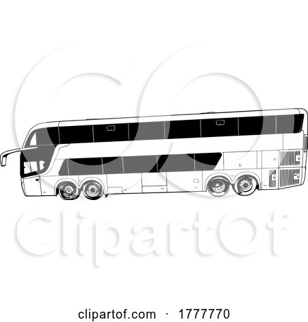 Black and White Comil Bus by dero