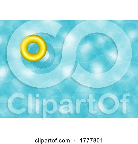Swimming Pool Background with Rubber Ring by KJ Pargeter