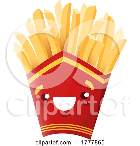 French Fries Mascot by Vector Tradition SM