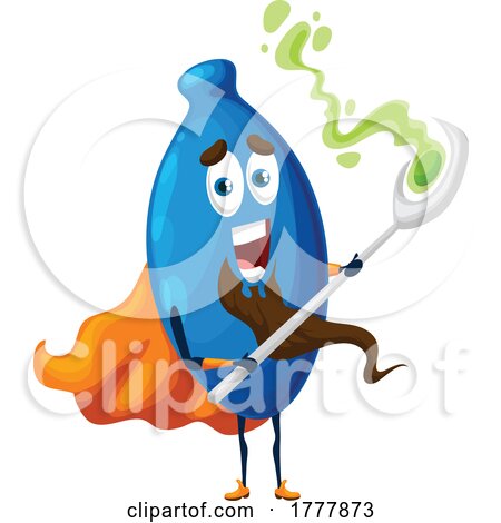 Wizard Honeyberry Mascot by Vector Tradition SM