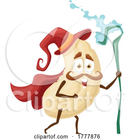 Wizard Cashew Mascot by Vector Tradition SM