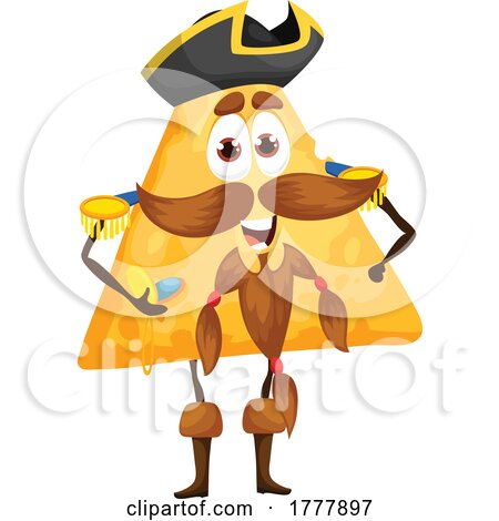 Pirate Tortilla Chip Mascot by Vector Tradition SM