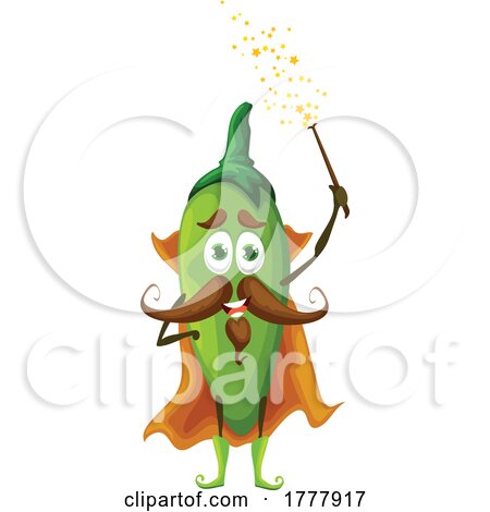 Wizard Jalapeno Mascot by Vector Tradition SM