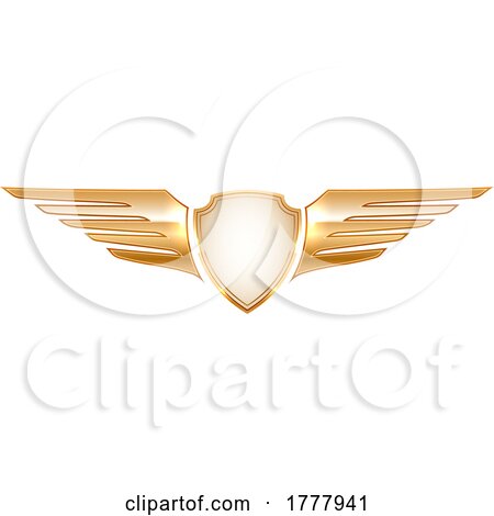 Gold Winged Shield by Vector Tradition SM