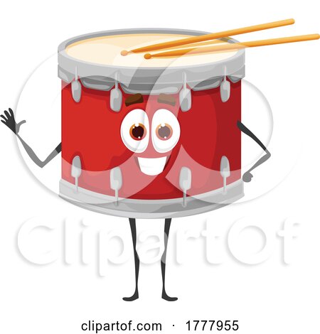 Drum Mascot by Vector Tradition SM