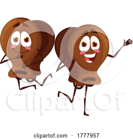 Dancking Castanet Mascots by Vector Tradition SM