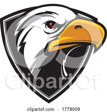 Bald Eagle Head in a Shield by Vector Tradition SM